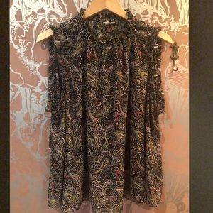 GAP Sheer Paisley Sleeveless Blouse
